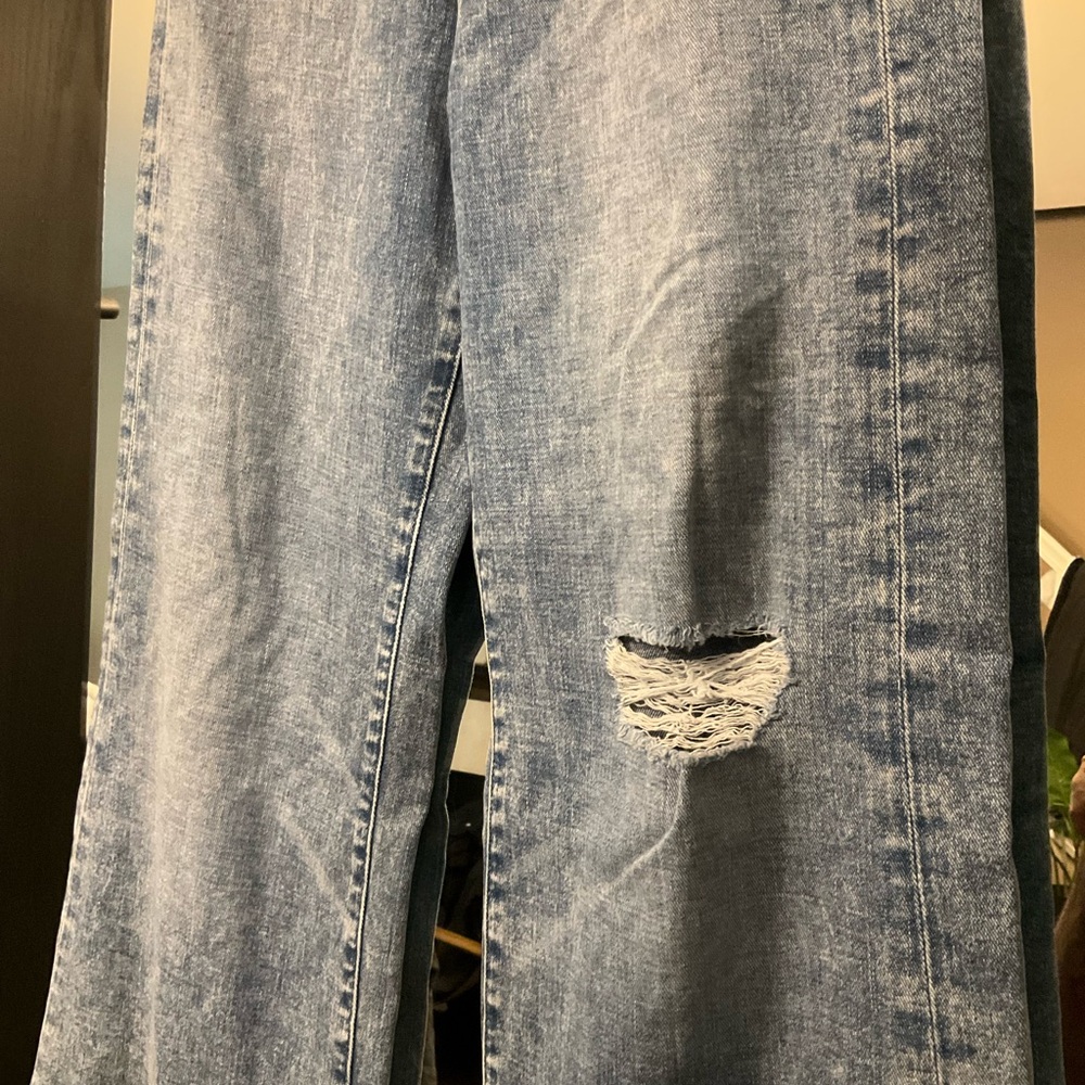 (Lori) Joe's Jeans Blue Flare Wide-Leg Denim - Picture 3 of 11
